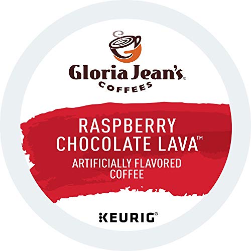 Gloria Jean's Coffees Raspberry Chocolate Lava, Single-Serve Keurig K-Cup Pods, Flavored Medium Roast Coffee, 72 Count