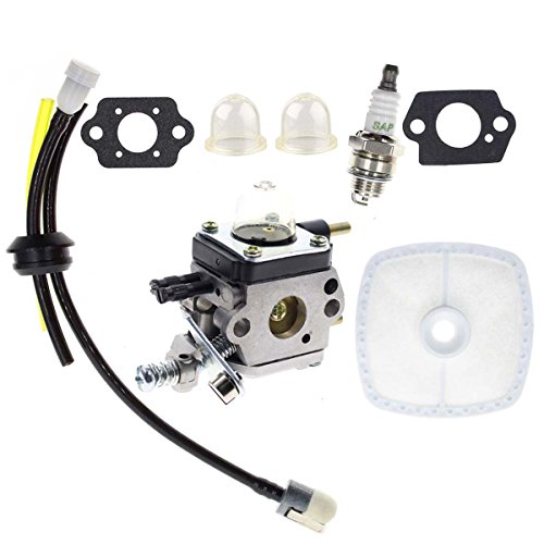 Book Cover Carbhub C1U-K54A Carburetor for 2-Cycle Mantis 7222 7222E 7222M 7225 7230 7234 7240 7920 7924 Tiller/Cultivator Carb with Air Filter Repower Kit