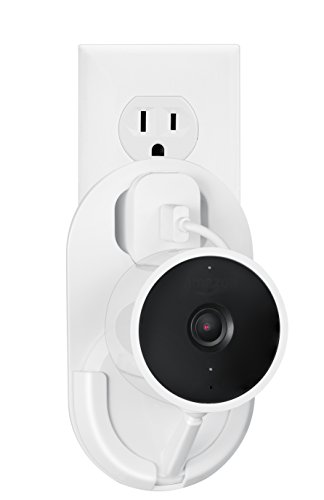 Book Cover Cloud Cam AC Outlet Mount with 360 Degree Swivel for Cloud Cam - by Wasserstein (1 Pack, White)