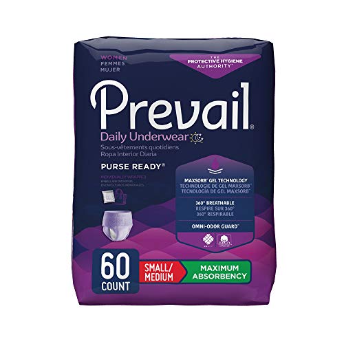 Book Cover Prevail Protective Underwear for Women, Maximum Absorbency, Small/Medium, 60 Count
