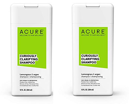 Acure Curiously Clarifying Lemongrass Shampoo, 12 Fluid Ounces - PACK/2