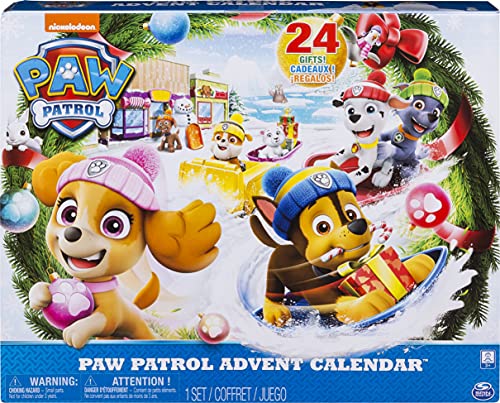Book Cover Paw Patrol Advent Calendar with 24 Collectible Plastic Figures