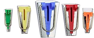 BIGTEDDY - Bias Tape Maker Set 6MM/9MM/12MM/18MM/25MM 50MM 5 Sizes DIY Quilting Binding Hem Making Tools Kit (5 Size Set)