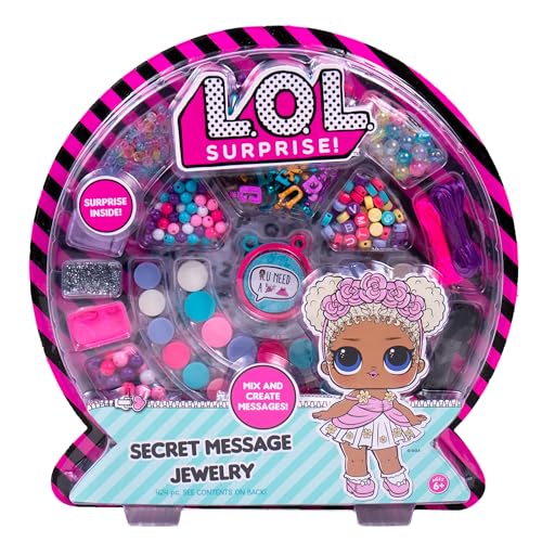 Book Cover L.O.L. Surprise! Secret Message Jewelry by Horizon Group Usa, DIY Secret Jewelry Making Kit, Over 400 Beads & Charms Included, Multicolored