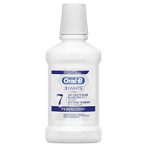 Oral-B 3D White Luxe Perfection Bain de Bouche 250 ml sans Alcool  - Lot de 3