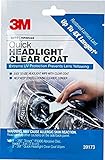 3M Quick Headlight Clear Coat, Cleans and Prevents Lens Yellowing, 39173, 1 Kit