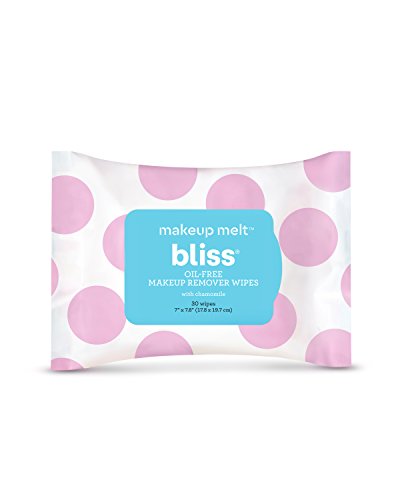 Book Cover Bliss - Makeup Melt Oil-Free Makeup Remover Wipes | Facial Cleansing Wipes w/Chamomile, Aloe & Marshmallow Root for Hydrating Skin | All Skin Types | Vegan | Cruelty Free | Paraben Free | 30 ct.
