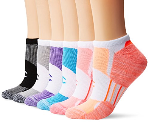 Champion Women's Socks, Women's No Show Socks, Moisture-Wicking Socks, 6-Pair Pack