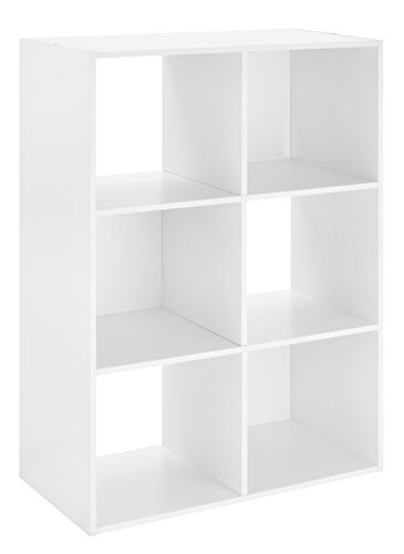 Book Cover Whitmor 6 Cube Organizer, White