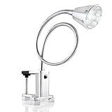 Livin' Well Magnetic BBQ Grill Light – Cordless Adjustable LED Barbecue Grill Light, Outdoor Gooseneck Magnetic Light with Grill Table Clamp and 3 Heavy Duty Magnets