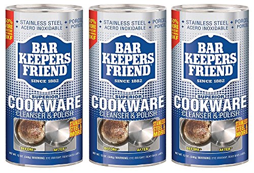 Bar Keepers Friend Superior Cookware Cleanser & Polish | 12-Ounces | 3-Units