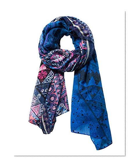 Desigual Foul_New Magic_Rectangle, Echarpe Femme, (Borgoña Claro 3041), Unique (Taille Fabricant: U)