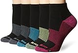 Copper Fit Women's Performance Sport Cushion Quarter Socks (5 pair)