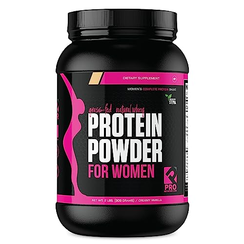 Book Cover Whey Protein Powder for Women - Supports Lean Muscle - Low Carb - Gluten Free - Grass Fed & rBGH Hormone Free (Creamy Vanilla, 2 lb)