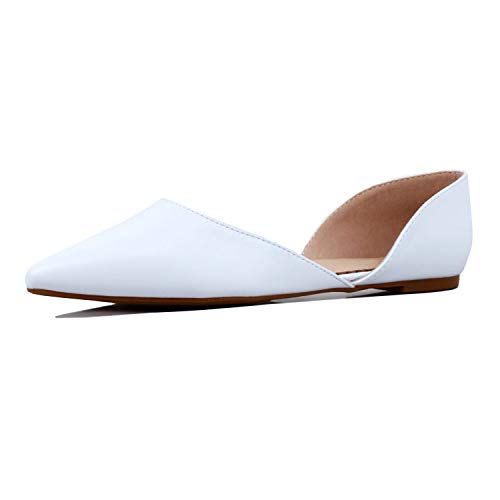 Guilty Heart Womens D'Orsay Almond Pointed Toe Slip On Casual Flats