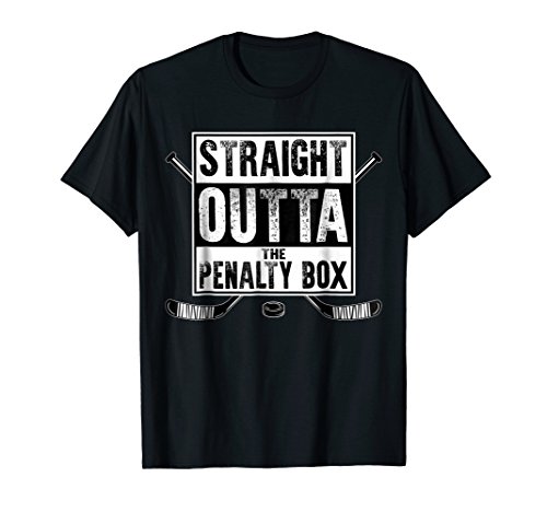 Book Cover Ice Hockey Player Gift Straight Outta The Penalty Box Shirt
