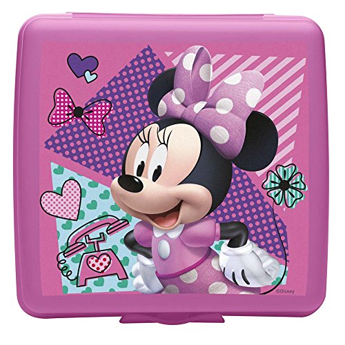 Book Cover Zak Designs Minnie Mouse Plastic Sandwich Container, Mickey & Minnie Mouse