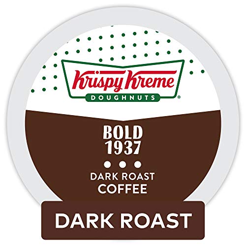 Book Cover Krispy Kreme Doughnuts rich, Single Serve Coffee K-Cup Pod, Dark Roast, 24