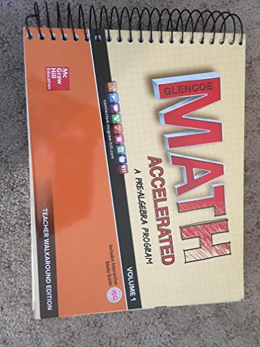 Math Accelerated: A Pre Algebra Program Teacher Walk Around Volume 1