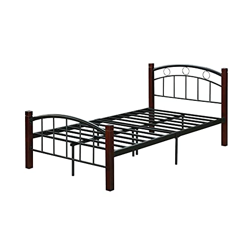 Book Cover Hodedah Metal Twin, Complete Bed