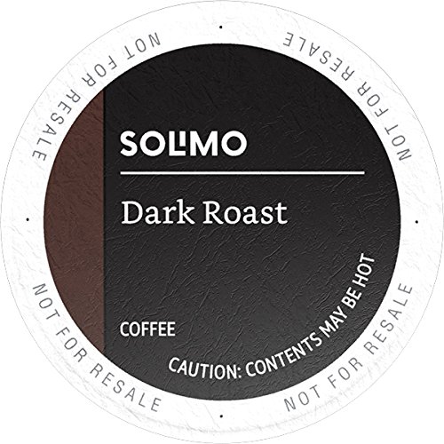 Book Cover Amazon Brand - 100 Ct. Solimo Dark Roast Coffee Pods, Compatible with Keurig 2.0 K-Cup Brewers