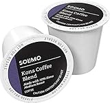 Amazon Brand - Solimo Medium Roast Coffee Pods, Kona Blend, Compatible with Keurig 2.0 K-Cup Brewers, 100 Count