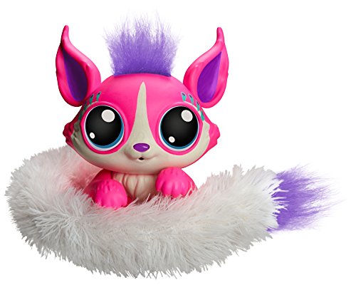 Lilâ€™ Gleemerz GCN61 Adorbrite Furry Friend, Pink, Interactive Talking Toy with Light Up Tail