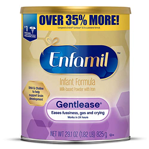 Enfamil Gentlease Sensitive Baby Formula Gentle Milk Powder, 29.1 ounce - Omega 3 DHA, Probiotics, Iron & Immune & Brain Support