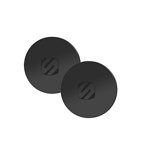 Scosche MPRNDRK-SP MagicMount Phone Replacement Plate Kit - for Magnetic Car Phone Mount Holder with Extra Strength Hold, Universal with All Devices, Black - Round