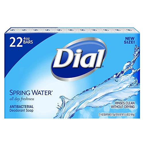 Book Cover Dial Antibacterial Bar Soap, Spring Water, 30 Count
