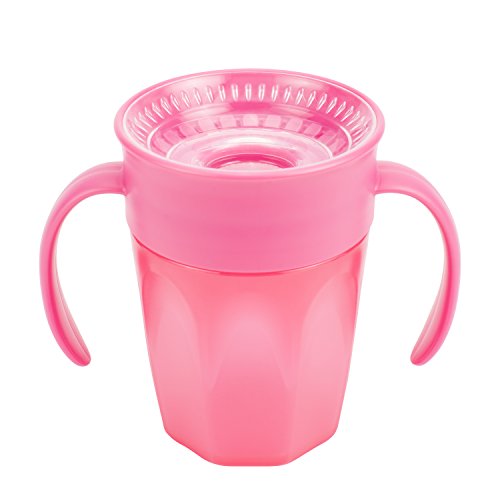 Book Cover Dr. Brown's Cheers 360 Spoutless Training Cup, 6m+, 7 Ounce, Pink