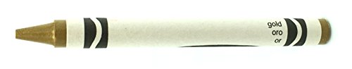 50 Gold Crayons Bulk - Single Color Crayon Refill - Regular Size 5/16" x 3-5/8"