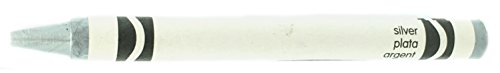 50 Silver Crayons Bulk - Single Color Crayon Refill - Regular Size 5/16" x 3-5/8"