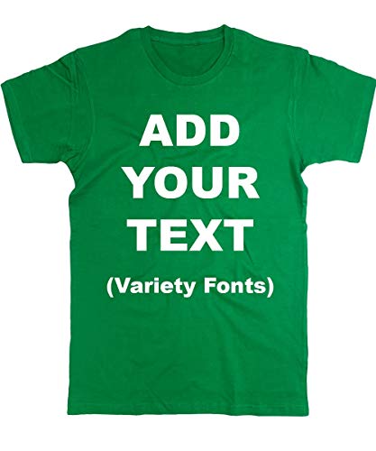 Custom T Shirts Ultra Soft Add Your Text for Men & Women Unisex Cotton T Shirt