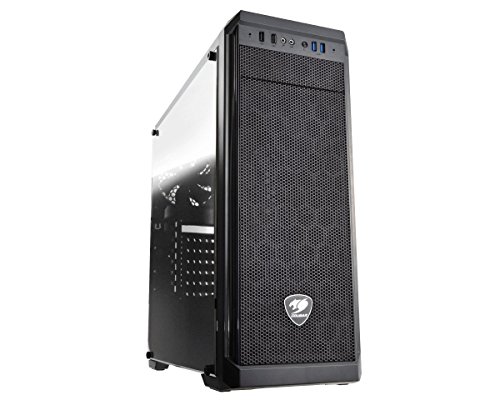 Cougar MX330-G MX330 Mid Tower Case with Full Tempered Glass Window and USB 3.0
