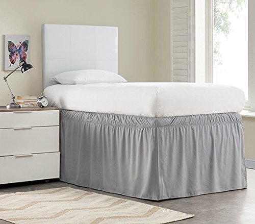 Ruffled Dorm Sized Bed Skirt - Alloy