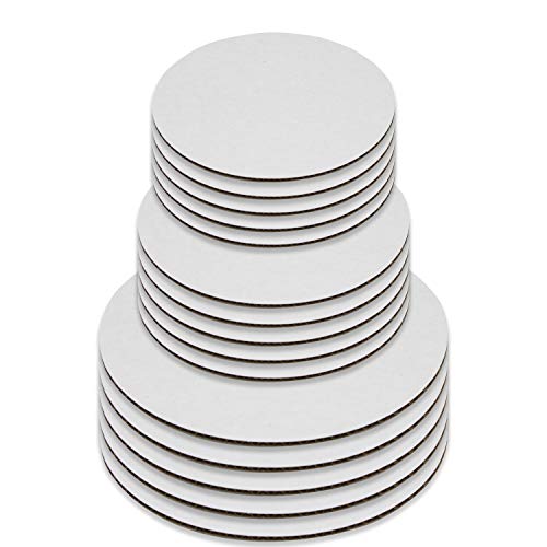 Book Cover Upper Midland Products Cake Boards - Set of 15 White Cake circle bases - 6 inches, 8 inches, and 10 inches, 5 of eachâ€¦ (15)
