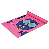 Gaiam Kids Yoga Mat Exercise Mat, Yoga for Kids with Fun Prints - Playtime for Babies, Active & Calm Toddlers and Young Children, Owl, 3mm