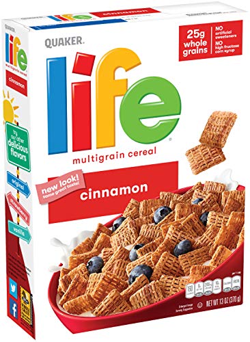 Book Cover Life Breakfast Cereal, Cinnamon, 13 Ounce (Pack of 3)