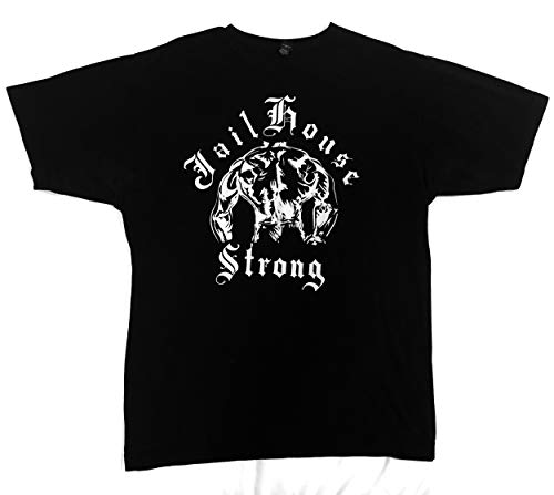 Book Cover Jailhouse Strong T-Shirt (XXX-Large) Black