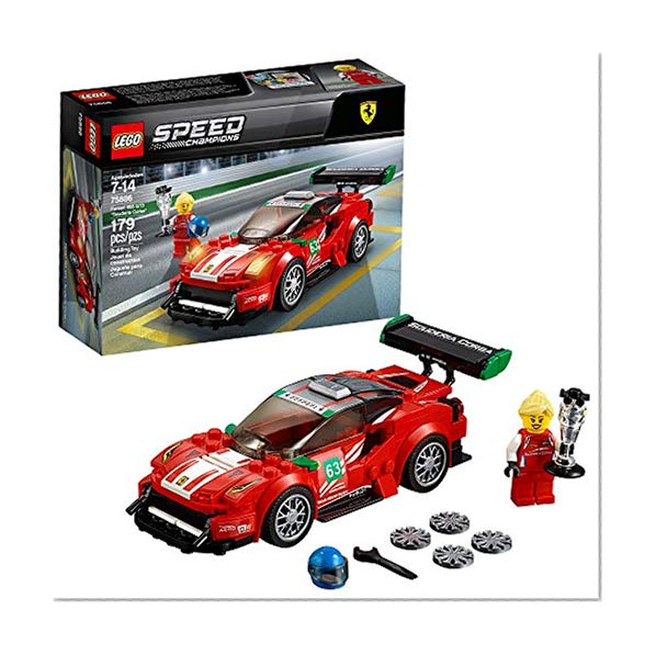 Book Cover LEGO Speed Champions Ferrari 488 GT3 “Scuderia Corsa” 75886 Building Kit (179 Piece)