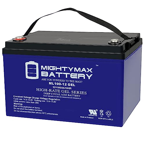 Book Cover Mighty Max Battery 12V 100AH Gel Battery Replaces Solar Wind Deep Cycle VRLA 12V 24V 48V