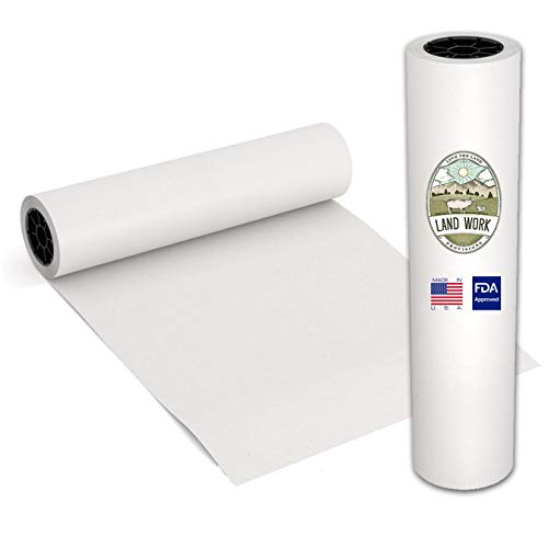 White Arts and Crafts Paper Roll - 18 inch by 200 FEET - Kraft Art & Construction Paper - Perfect for Wall Art, Painting Paper, Drawing Paper, Paper Roll for Kids Easel & Wrapping Paper - Made in USA