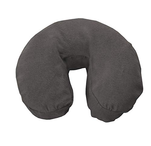 London Linens Pack of 4, Premium Extra Thick 100% Cotton Flannel Massage Tables Face Cradle Covers Cozies Fitted - Includes 4 pcs (Greenish Grey)
