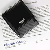 Custom Signature Stamp, Upload Your Own Signature Self-Inking Stamp (Blue)