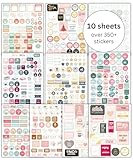 Lamare Productivity Planner Stickers for Women – School, Work, Office Productivity Stickers for Planners and Calendars
