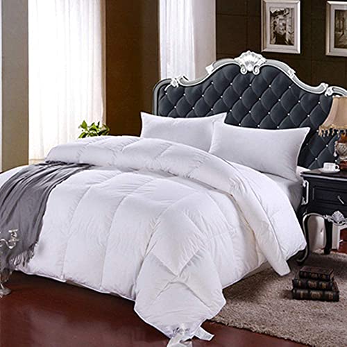 Juwenin bedding,Down Alternative Comforter, Duvet Insert, Medium Weight for All Season, (Full/Queen, Pure White)