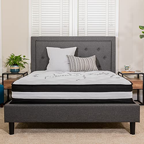 Flash Furniture Capri Comfortable Sleep 12 Inch CertiPUR-US Certified Foam and Pocket Spring Mattress, Queen Mattress in a Box