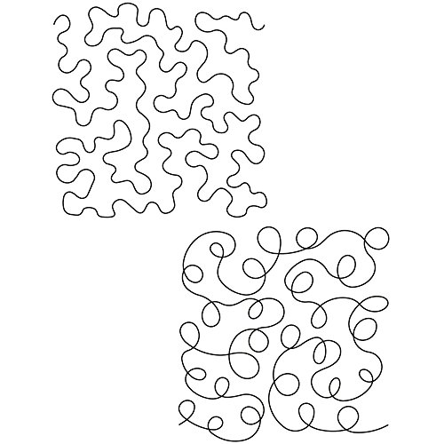 Quilting Creations Quilting Stencil Set Two-11 Inch Allover Designs