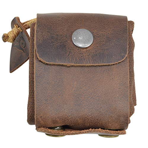 Waxed Canvas Foraging Pouch (Collapsible) for Hiking Treasures/Seashells Handmade by Hide & Drink :: Honey Bourbon